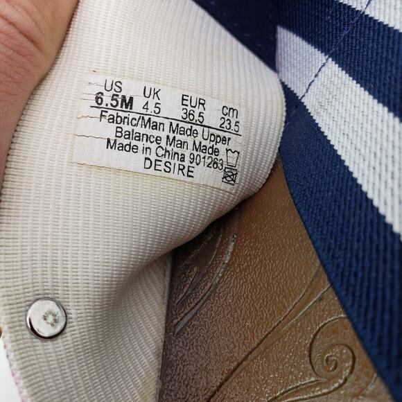 Bzees Desire Womens Size 6.5 Gray Blue Floral Slip On Wedge Slide Sandals - Picture 11 of 11